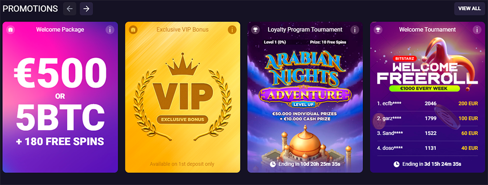 BitStarz Online Casino Bonuses