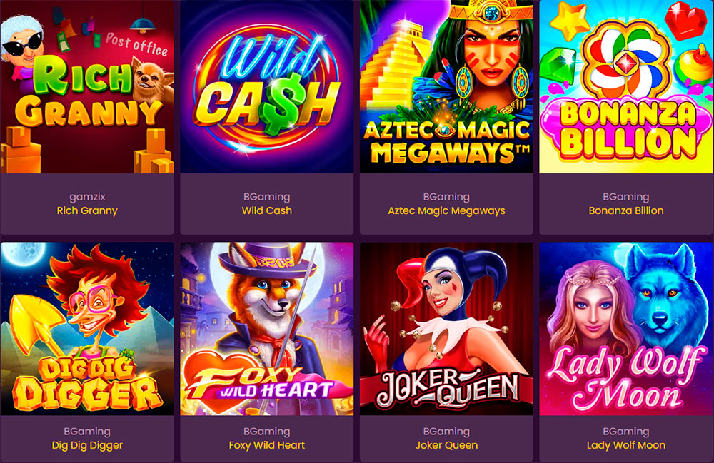 Pokies in Bizzo Casino