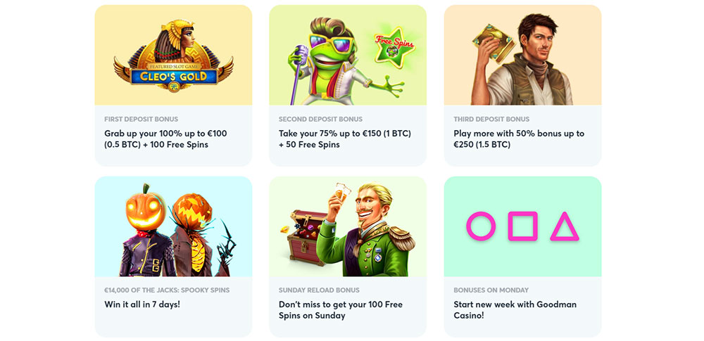 Goodman Casino Bonuses