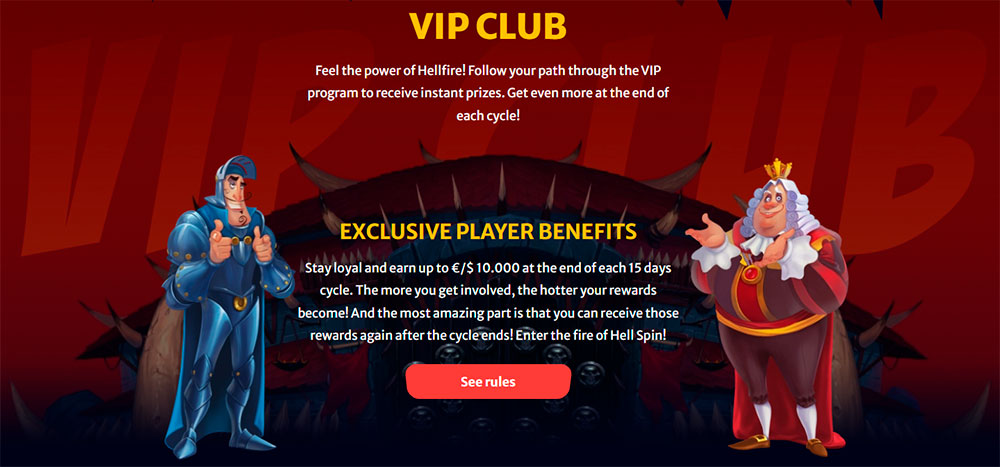Hell Spin Casino VIP