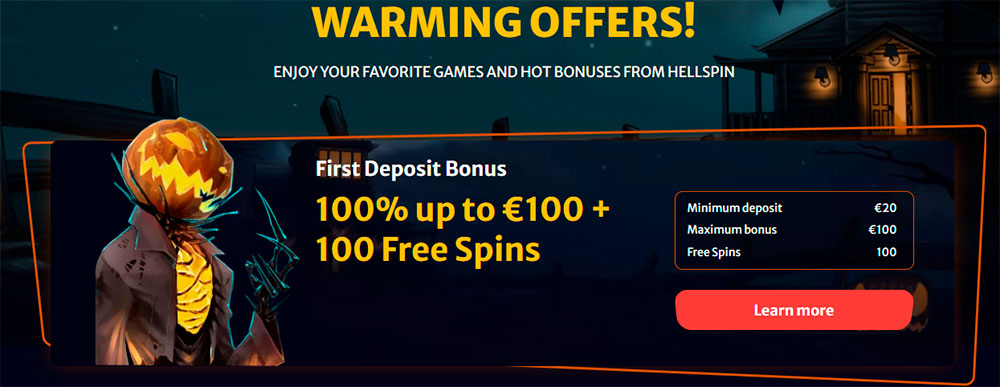 Hell Spin Welcome Bonus