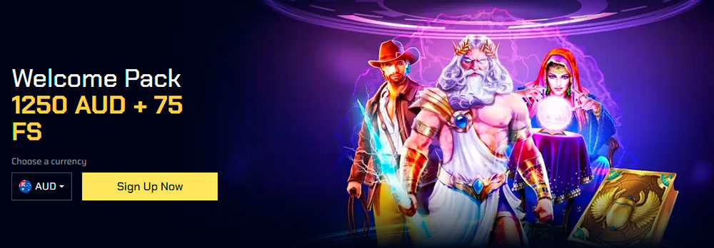 Welcome bonus at JustBit Casino