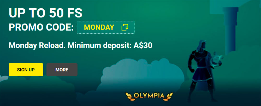 Free Spins Olympia Casino