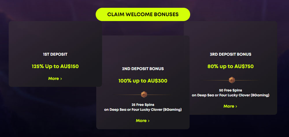 Spin Samurai Welcome Bonuses