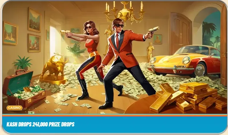 Vegasino kash drops bonus – play casino games and snag a prize from the pool
